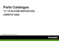 Kawasaki Versys 1000 Mk2 2017 BHF - 2018 BJF parts catalog